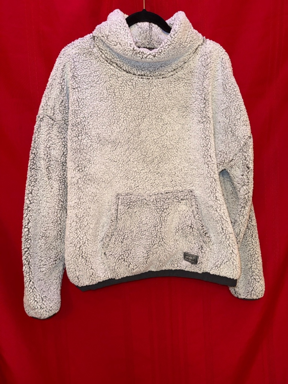 Eddie Bauer Gray Women’s XL Fuzzy Cowl Neck Long Sleeve Sweater